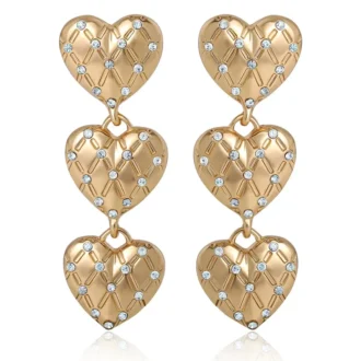 Triple Heart Drop Earrings Triple Heart Drop Earrings