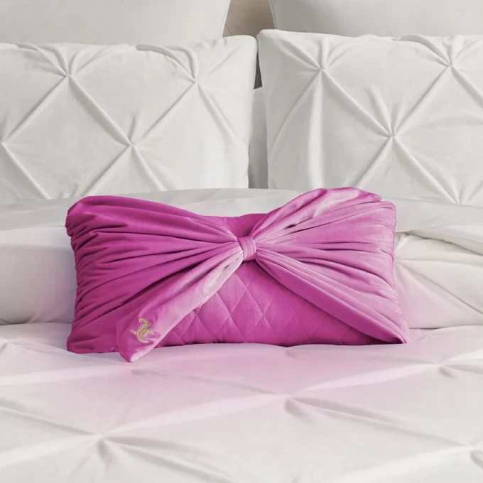 Velvet Bow Decorative Pillow Velvet Bow Decorative Pillow