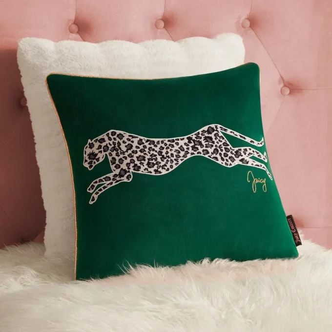 Velvet Cheetah Square Pillow