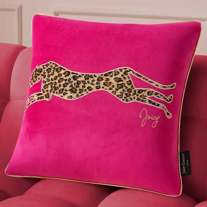 Velvet Cheetah Square Pillow