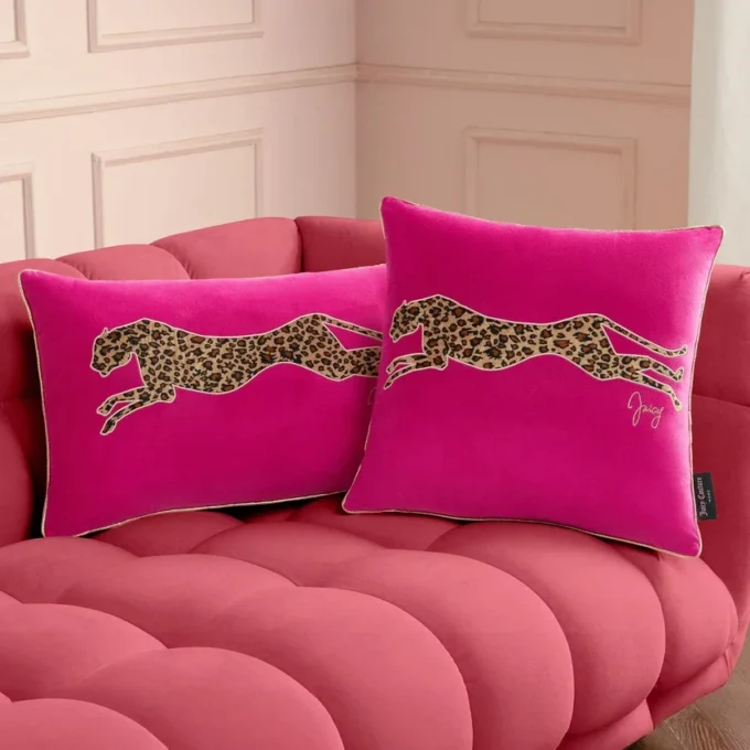 Velvet Cheetah Square Pillow