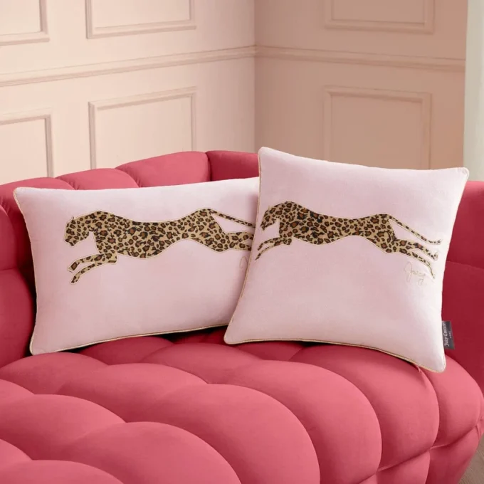 Velvet Cheetah Square Pillow
