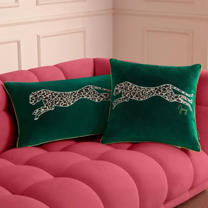 Velvet Cheetah Square Pillow
