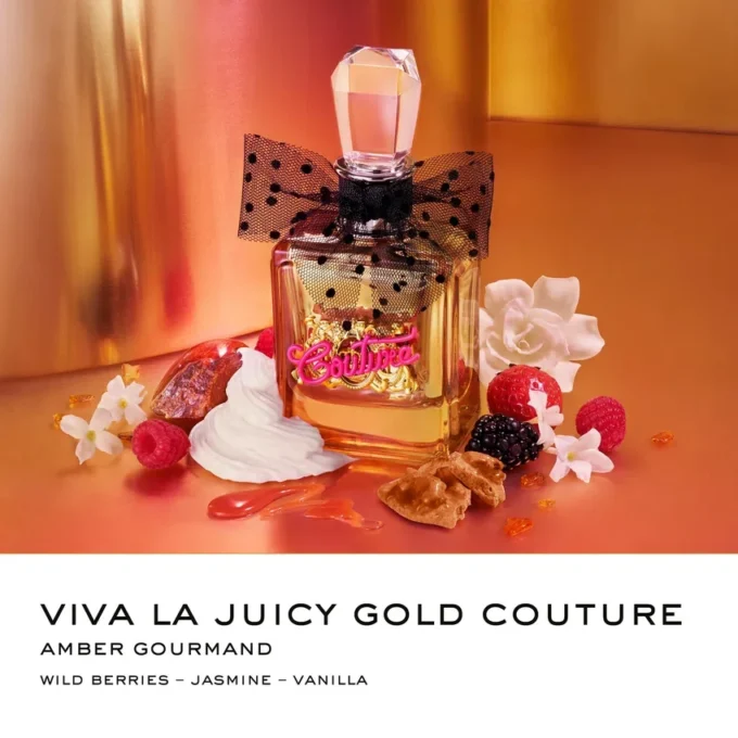 Viva La Juicy Gold Couture Eau De Parfum Spray, 3.4 Oz
